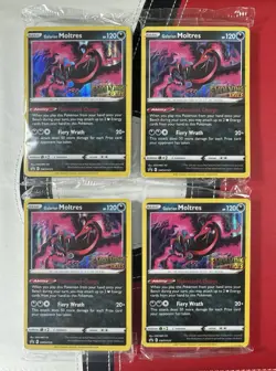 Pokemon SEALED Galarian Moltres SWSH125 Evolving Skies Prerelease Promo Holo - Image 1