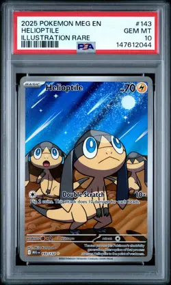 POKEMON MEG EN-MEGA EVOLUTION #143 HELIOPTILE ILLUSTRATION RARE PSA 10-147612044 - Image 1