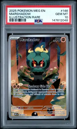 POKEMON MEG EN-MEGA EVOLUTION #146 MARSHADOW ILLUSTRATION RARE PSA 10-147612048 - Image 1