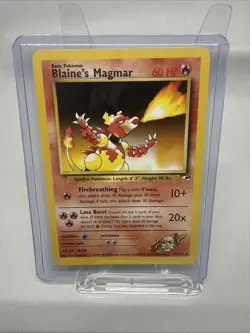 Blaine's Magmar 037/132 Gym Heroes Unlimited Non-Holo Vintage NM Pokemon TCG - Image 1