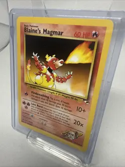 Blaine's Magmar 037/132 Gym Heroes Unlimited Non-Holo Vintage NM Pokemon TCG - Image 2