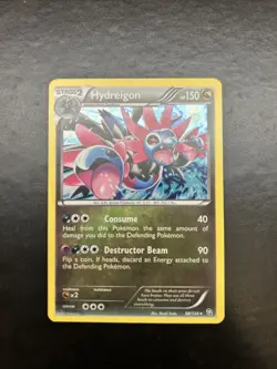 Pokemon TCG Hydreigon Dragons Exalted 98/124 Promo Cosmos Holo Rare NM - Image 1