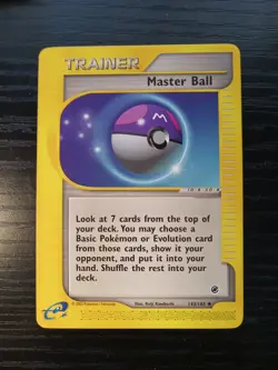 Pokemon MASTER BALL Trainer 143/165 Expedition Mint Unplayed Free Shipping! - Image 1