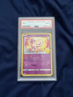 2021 POKEMON CELEBRATIONS #011 MEW PSA 8 - Image 1
