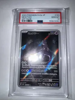 Pokemon Mewtwo AR 183/165 PSA 10 Gem Mint 2023 Japanese SV2a - Image 1