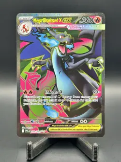 Pokemon TCG Mega Charizard X EX Ultra Rare Holo Me02 109/094 360 HP - Image 1
