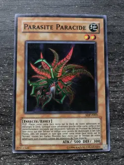 CARTE YU-GI-OH! PARASITE PARACIDE SDP-F003 PROCHE DU NEUF/NM - Image 1