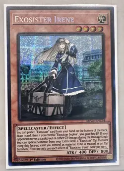 Yugioh x1 Exosister Irene MP23-EN254 Prismatic Secret Rare 1st Ed (Near Mint) - Image 1
