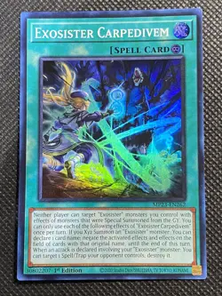 YuGiOh! - Exosister Carpedivem MP23-EN262 Super Rare 1st Edition Near Mint - Image 1
