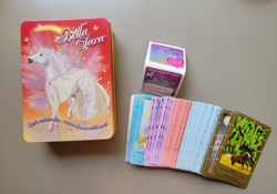Bella Sara Lot 2 of Approx. 100 LP Cards, Inserts, and New, Empty Tin - Image 1