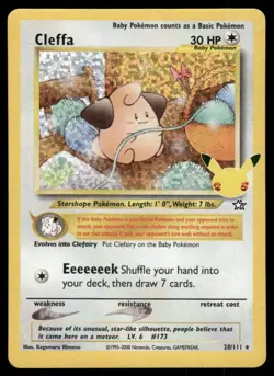 Cleffa 2021 Celebrations Holo Rare Pokemon Card 20/111 (NM) - Image 1