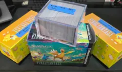 Magic The Gathering Final Fantasy over 1k Bulk Cards w/ Chocobo Boxes & Counter - Image 3