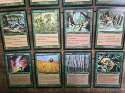 Lot of 12 Green MTG Cards from Urza's Saga edition, Magic the Gathering 1998 - Image 3