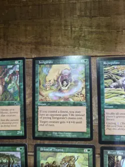 Lot of 12 Green MTG Cards from Urza's Saga edition, Magic the Gathering 1998 - Image 5