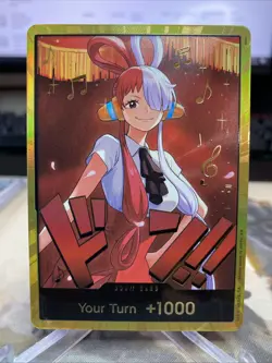 One Piece TCG EB-03 Uta Gold DON Card English Heroines Edition NM - Image 1