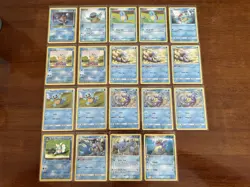 Pokemon TCG Squirtle Wartortle Dark Wartortle Lot 18 Cards 2000 English - Image 1