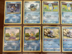 Pokemon TCG Squirtle Wartortle Dark Wartortle Lot 18 Cards 2000 English - Image 2
