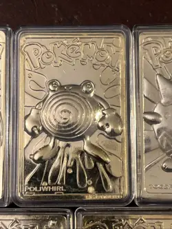 5 Pokemon 24K Gold Card with/Charizard 1999 Burger King Limited Edition L32 - Image 3
