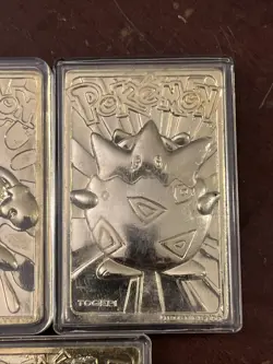 5 Pokemon 24K Gold Card with/Charizard 1999 Burger King Limited Edition L32 - Image 4