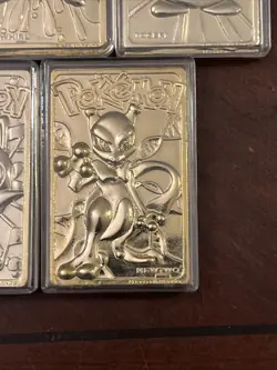 5 Pokemon 24K Gold Card with/Charizard 1999 Burger King Limited Edition L32 - Image 5
