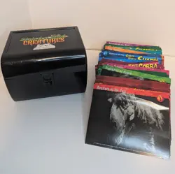 Weird N Wild Creatures Large Cards and Carrying Case Groups 1-8 555 Total Cards - Image 2