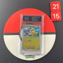 Captain Pikachu R CBB1C-07 04/09 Pokemon Card Chinese Grade9.5 - Image 1