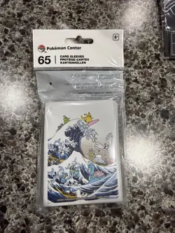 Pokemon Center Great Wave Pikachu and Friends Card Sleeves TCG (65 Sleeves) - Image 1