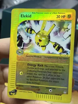 Elekid 9/147 Aquapolis 2002 Reverse Rare Holo e-Series Pokemon Card TCG - Image 5