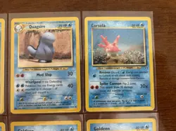 Pokemon TCG Quagsire Corsola Goldeen YUKA MORII Lot 6 Cards 2000 English - Image 3
