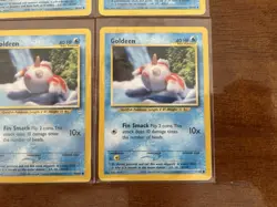 Pokemon TCG Quagsire Corsola Goldeen YUKA MORII Lot 6 Cards 2000 English - Image 5