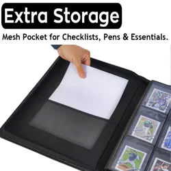 Semi Rigid Card Holder Binder, Premium Card Saver 1 Binder with Sleeves for T... - Image 3