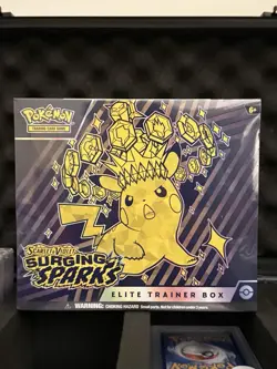 Pokemon Scarlet & Violet Surging Sparks Sealed Elite Trainer Box ETB - Image 1
