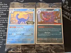 Pokemon TCG Sealed Perfect Order Stamped Promos Gengar Aurorus Game Stop + Holos - Image 1