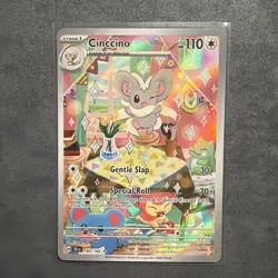 Pokemon TCG Cinccino SV-Temporal Forces 183/162 Illustration Rare Mint Condition - Image 1