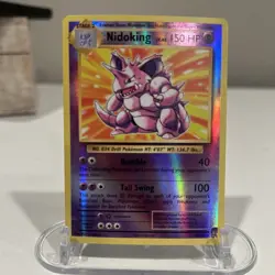 Nidoking Holo Rare Reverse Holo XY - Evolutions 45/108 LP Pokemon TCG - Image 1