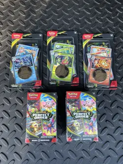 Perfect Order Booster Bundle Pokemon TCG New/Sealed (X2) Blister (x3) In Hand! - Image 1