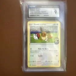 2020 Pokemon Futsal Collection Eevee on the Ball GAME UK 002/005 CGC 9 #002/005 - Image 1
