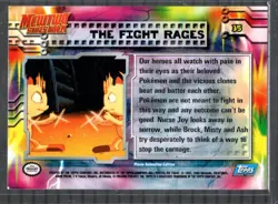 Pokemon Topps 35 Holo The Fight Rages Mewtwo Strikes Back Light Pl Trading Card - Image 2