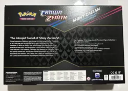 Pokemon Crown Zenith Shiny Zacian Premium Figure Collection Box Sealed - Image 2