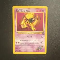 Sabrina's Abra 19/53 Wotc Promo Regular HP 40 Pokemon TCG 2000 English - Image 1