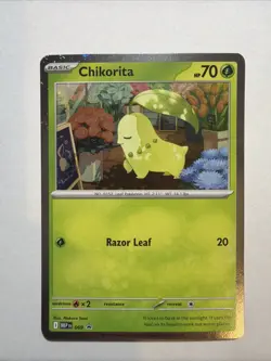 Chikorita MEP 069 - NM Pokemon Mega Evolution Perfect Order Holo Promo - Image 1