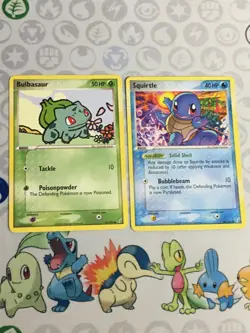 D1259 POKEMON TCG CRYSTAL GUARDIANS BULBASAUR 45 SQUIRTLE 64 LP COMMON - Image 1