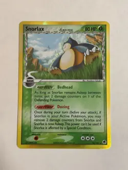 Pokemon TCG Snorlax Delta Species Holo Rare * Dragon Frontiers 10/101 2006 - Image 1
