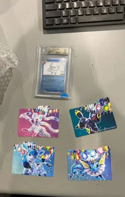 Glaceon Prismatic Evolution POKEMON STICKER DECAL 4 - Image 1