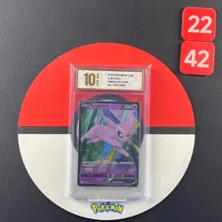 2025 Chinese Pokemon Gem Pack Vol 2 CBB2C 05 13/14 Espeon V Grade10 - Image 1