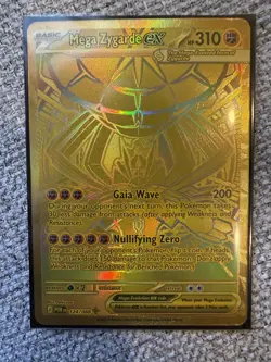 Pokemon Mega Zygarde EX Mega Hyper Rare 124/088 Perfect Order - Image 1