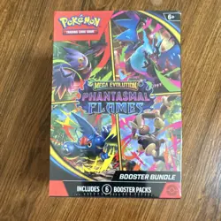 Pokemon Mega Evolution Phantasmal Flames Booster Bundle 6 Packs - Image 1