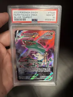 PSA 10 RAYQUAZA VMAX TG20/TG30 FULL ART SILVER TEMPEST POKEMON - Image 1