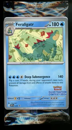 SEALED Pokemon Illustration Contest Promos 2024 Feraligatr, Pikachu, Toxtricity - Image 2