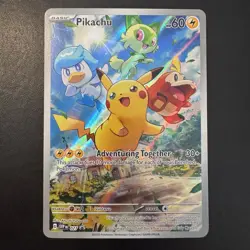 Pokemon TCG - Pikachu 027 Scarlet & Violet - Black Star Promo Holo - NM - Image 3